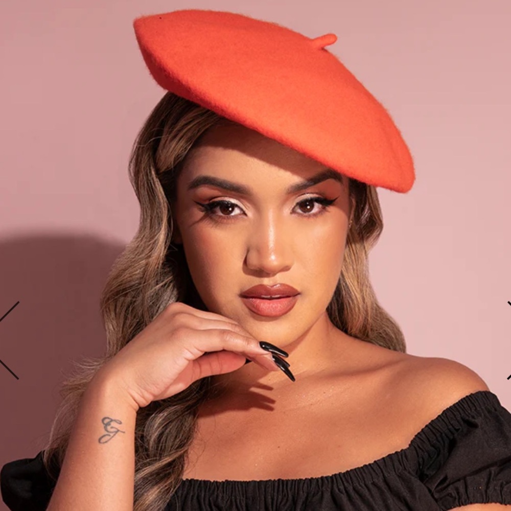 Halloween Orange Beret